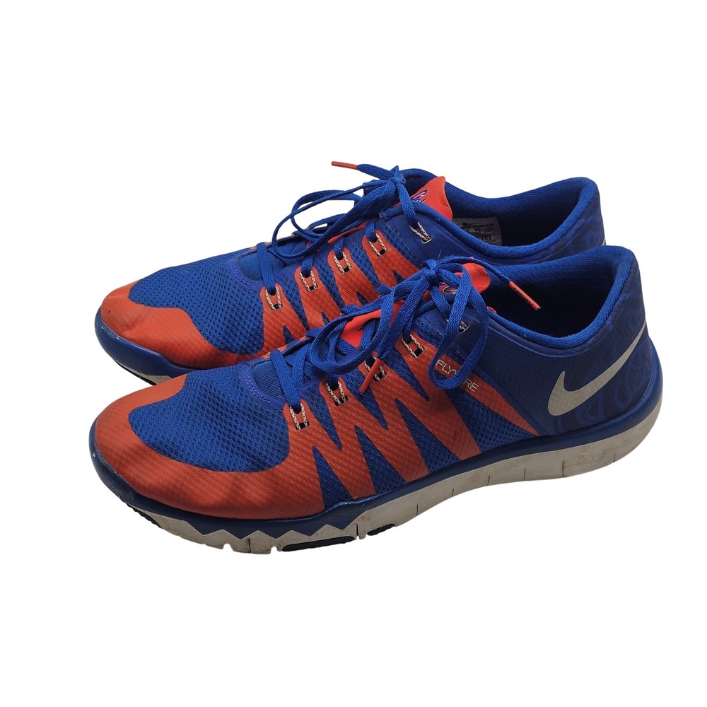 Nike Free Trainer 5.0 V6 Sz 12 Blue Orange Florida Gators NCAA Casual Athleisure